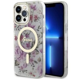 Guess GUHMP14LHCFWST iPhone 14 Pro 6,1 permatomas deklas Flower MagSafe