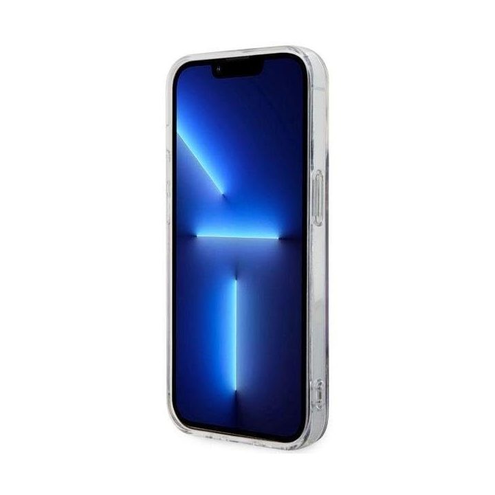 Guess GUHMP14LHTMRSU iPhone 14 Pro 6,1 violetinės/violetinės spalvos deklas Golden Marble MagSafe
