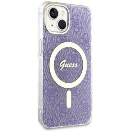 Guess GUHMP14MH4STU iPhone 14 Plus 6,7 violetinės/violetinės spalvos deklas 4G MagSafe