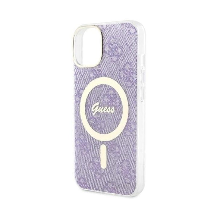 Guess GUHMP14MH4STU iPhone 14 Plus 6,7 violetinės/violetinės spalvos deklas 4G MagSafe