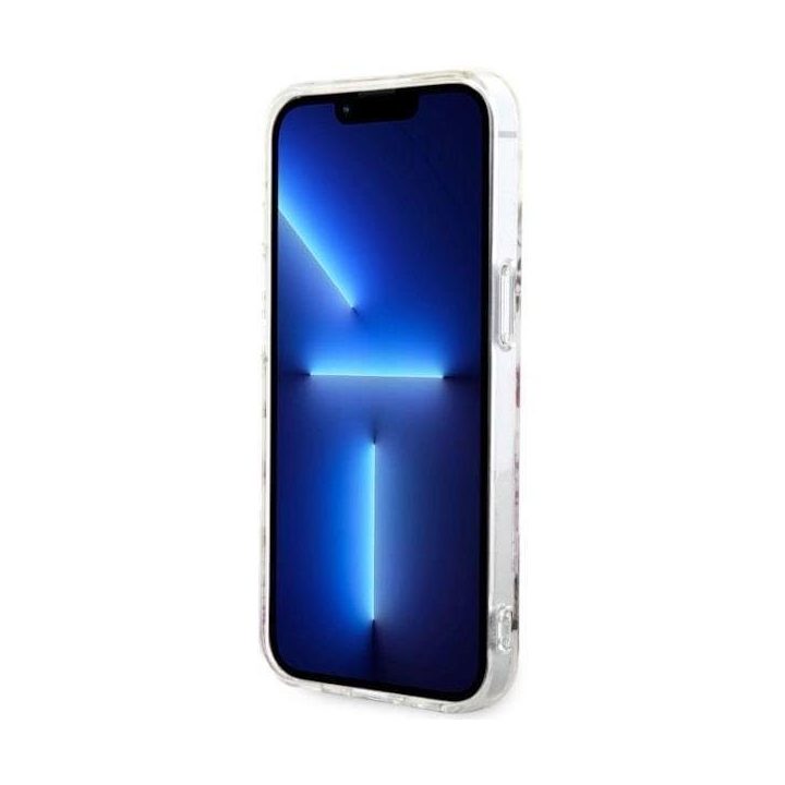 Guess GUHMP14MHCFWST iPhone 14 Plus 6,7 skaidrus deklas Flower MagSafe