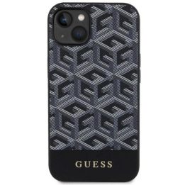 Guess GUHMP14MHGCFSEK iPhone 14 Plus 6,7 juodos/juodos spalvos deklas GCube Stripes MagSafe