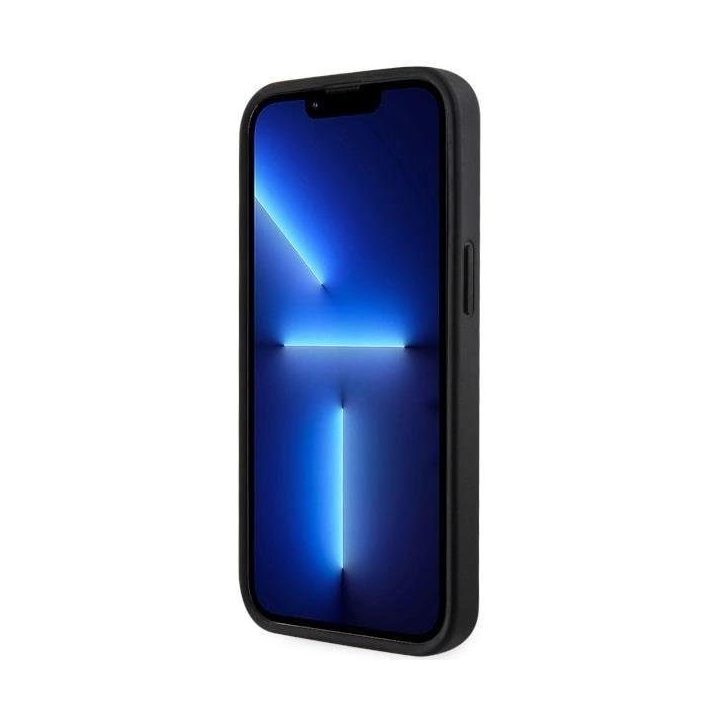 Guess GUHMP14MHGCFSEK iPhone 14 Plus 6,7 juodos/juodos spalvos deklas GCube Stripes MagSafe