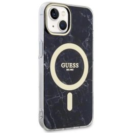 Guess GUHMP14MPCUMAK iPhone 14 Plus 6,7 juodas/juodas deklas Marble MagSafe