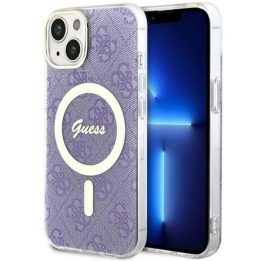 Guess 4G MagSafe dėklas iPhone 14 - purpurinis