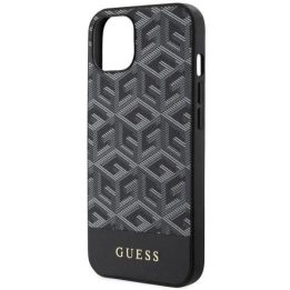 Guess GUHMP14SHGCFSEK iPhone 14 6,1 juodos/juodos spalvos deklas GCube Stripes MagSafe
