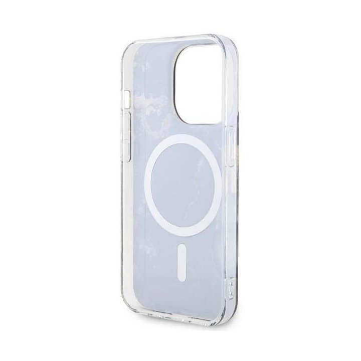 Guess GUHMP14XHTMRSK iPhone 14 Pro Max 6,7 juodas/juodas deklas Golden Marble MagSafe
