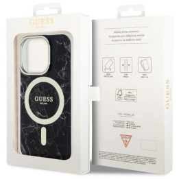 Guess GUHMP14XPCUMAK iPhone 14 Pro Max 6,7 juodas/juodas deklas Marble MagSafe