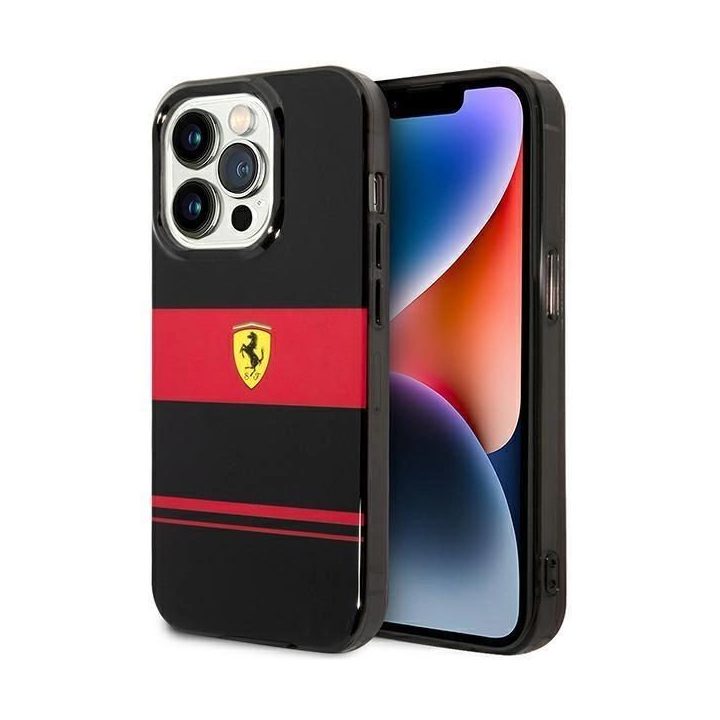 Ferrari FEHMP14LUCOK iPhone 14 Pro 6.1 juodos/juodos spalvos deklas IMD Combi Magsafe