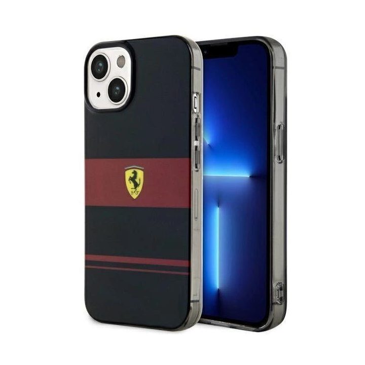 Ferrari FEHMP14SUCOK iPhone 14 6,1 juodos/juodos spalvos deklas IMD Combi Magsafe