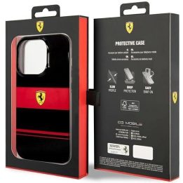 Ferrari FEHMP14XUCOK iPhone 14 Pro Max 6,7 juodos/juodos spalvos deklas IMD Combi Magsafe