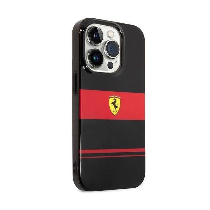Ferrari FEHMP14XUCOK iPhone 14 Pro Max 6,7 juodos/juodos spalvos deklas IMD Combi Magsafe