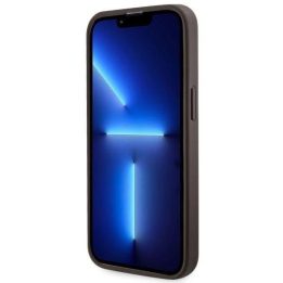 Guess GUHMP13XP4RPSW iPhone 13 Pro Max 6.7 rudos/rudos spalvos deklas 4G Printed Stripes MagSafe