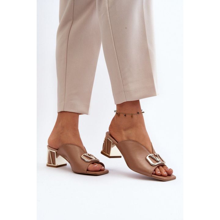 Elegantiški moteriški sandalai Laura Messi 2771 Smėlio spalvos