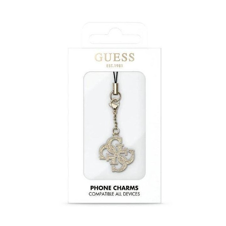 Guess dėklas GUCPM4GID Telefono dirželis 4G Glitter Charm