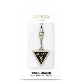 Guess dėklo pakabukas GUCPMTDCK Telefono dirželis Triangle Diamond Charm with Rhinestones