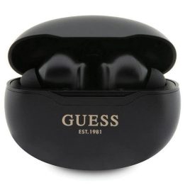 Guess GUTWST50EK TWS Bluetooth ausinės + prijungimo stotelė - juodos spalvos Classic EST