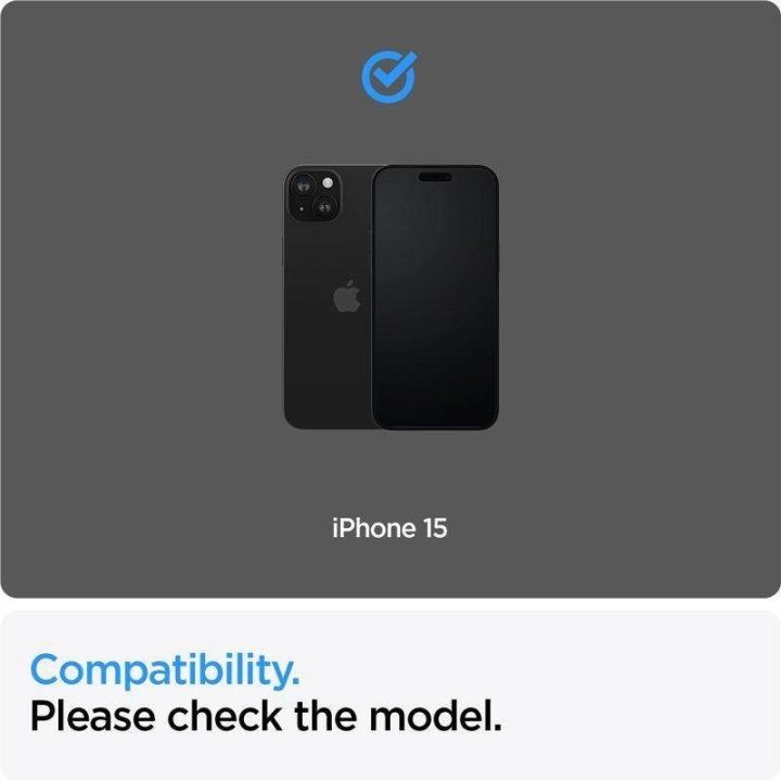 TEMPERED Spigen ALM GLASS FC 2 PAKETAI IPHONE 15 BLACK