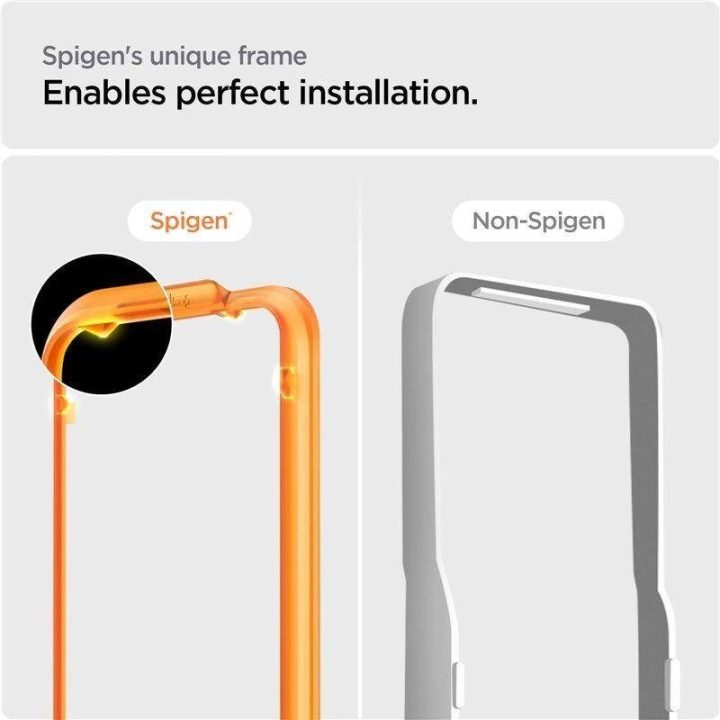 TEMPERED Spigen ALM GLASS FC 2 PAKETAI IPHONE 15 BLACK