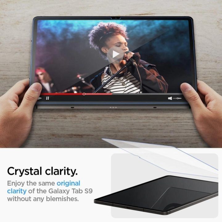 Apsauginis stiklas Spigen GLAS.TR EZ FIT GALAXY TAB S9 11.0 X710 / X716B CLEAR