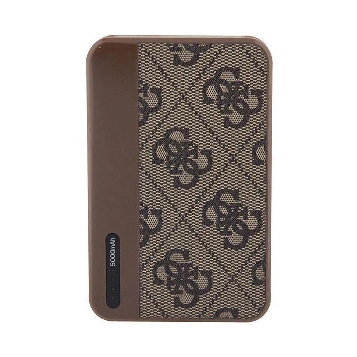 Guess Powerbank 15W GUPB5LP4GEGW 5000mAh rudos/rudos spalvos 4G odinis metalinis logotipas