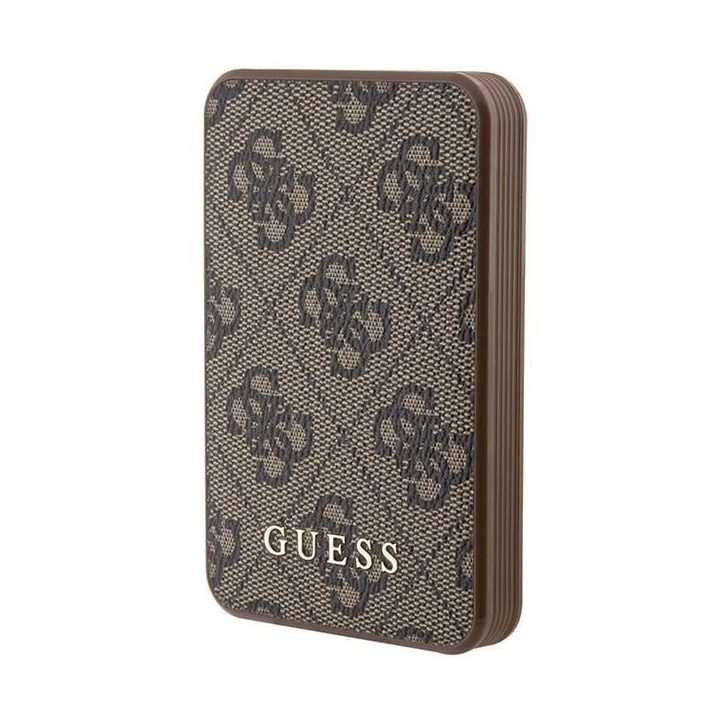 Guess Powerbank 15W GUPB5LP4GEGW 5000mAh rudos/rudos spalvos 4G odinis metalinis logotipas