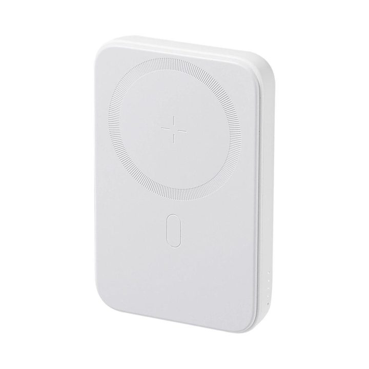 Power Bank 10000mAh 20W galios greitojo įkrovimo magnetinis Qi 15W belaidis įkroviklis iPhone , suderinamas su MagSafe , baltas