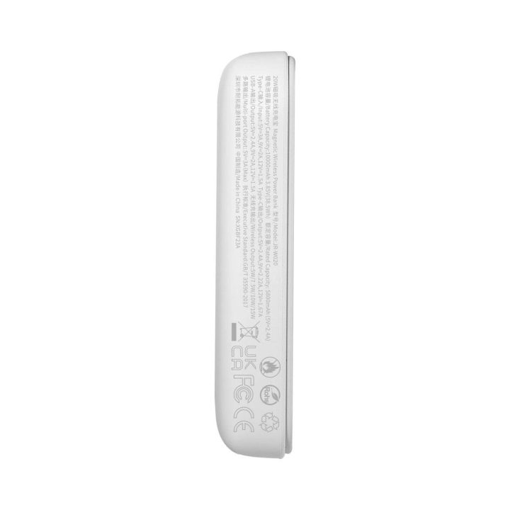 Power Bank 10000mAh 20W galios greitojo įkrovimo magnetinis Qi 15W belaidis įkroviklis iPhone , suderinamas su MagSafe , baltas