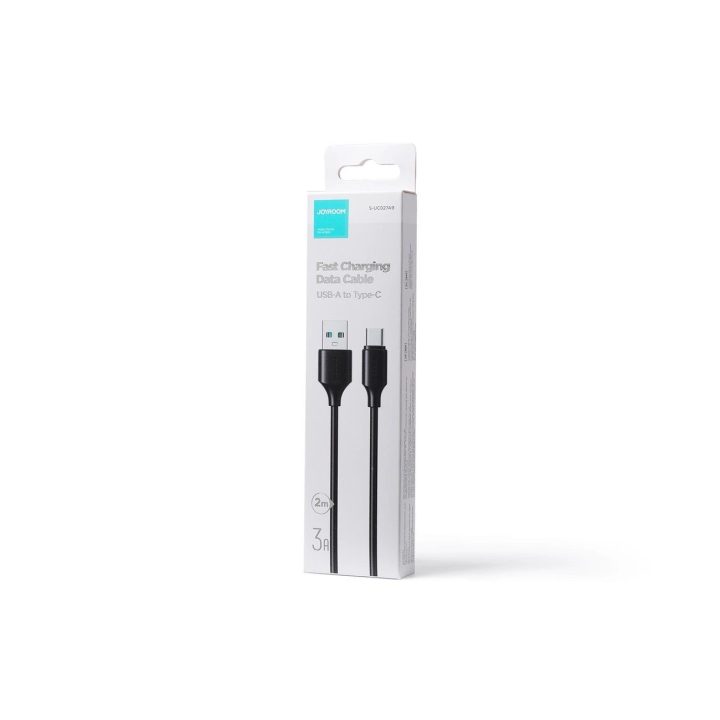 įkrovimo / duomenų perdavimo kabelis USB - C tipo USB 3A 2 m juodas (S-UC027A9)