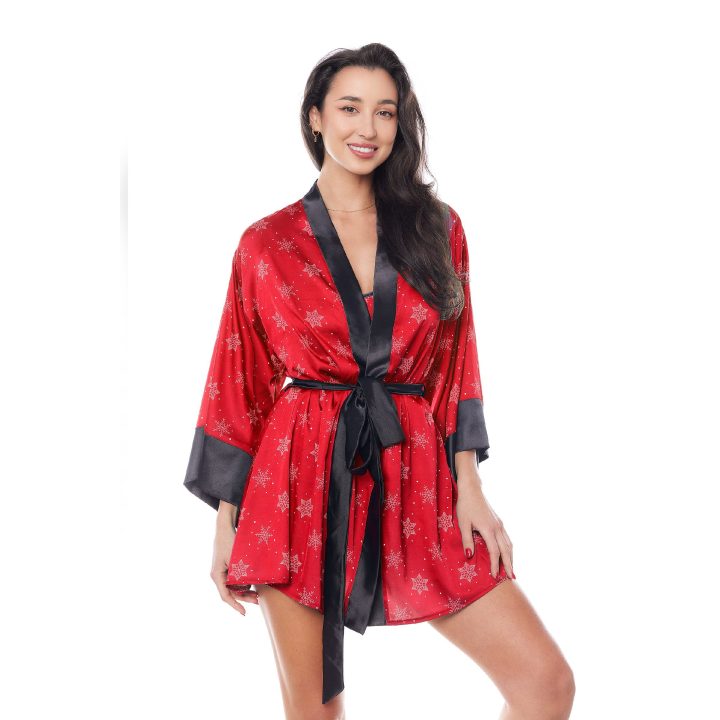 Chalatas Aster Robe Raudonas