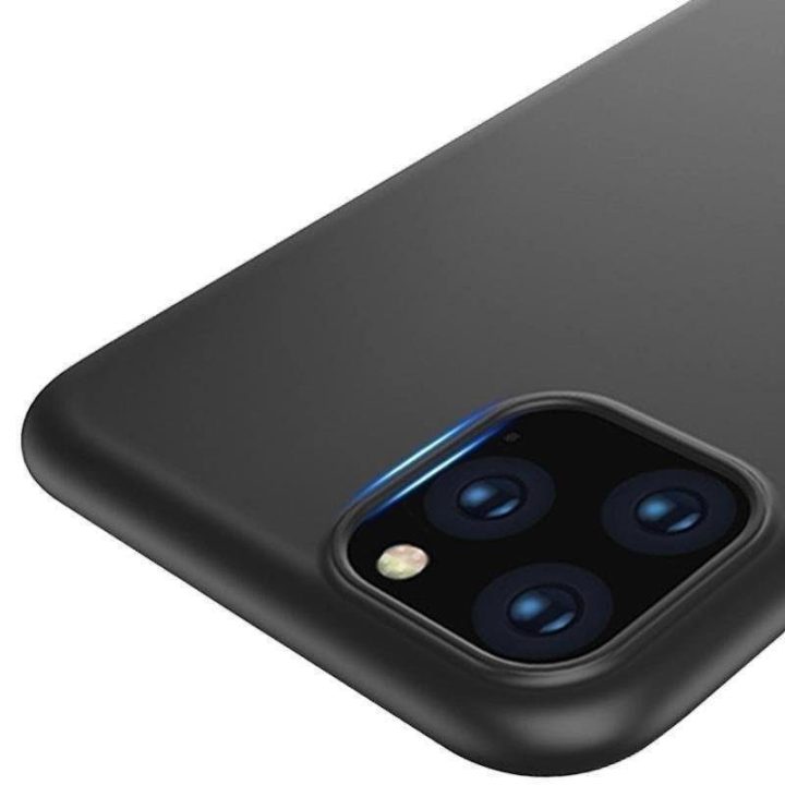 Gelinis lankstus dangtelis iPhone 15 Plus minkštasis dėklas - juodas