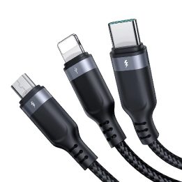 Multi C micro USB 30 cm - juodas