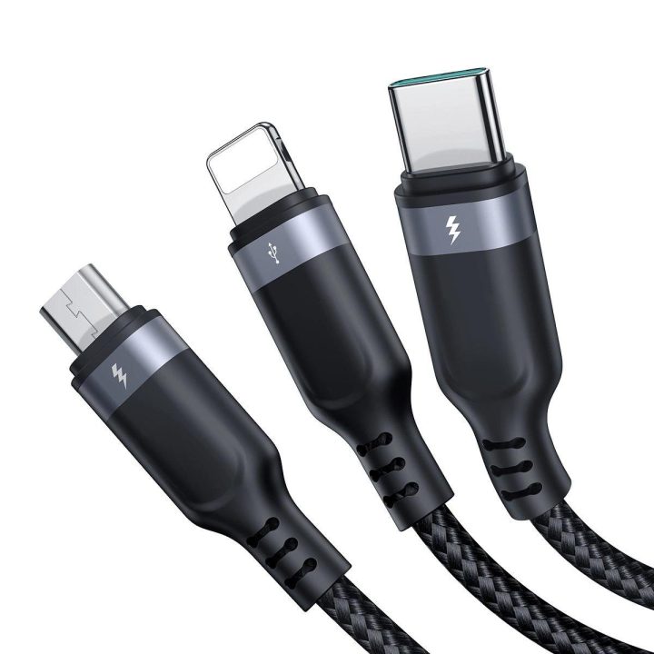 Multi C micro USB 30 cm - juodas