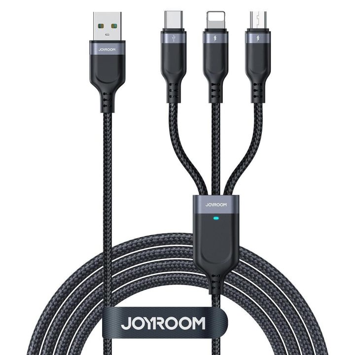 Multi C micro USB 30 cm - juodas