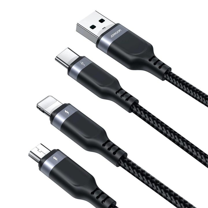 Multi C micro USB 30 cm - juodas
