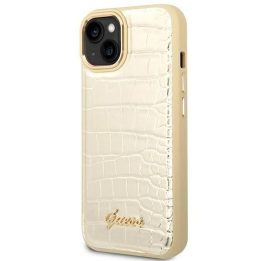 Guess GUHCP14MHGGCRHD iPhone 14 Plus 6,7 auksinis / auksinis deklas Croco Collection