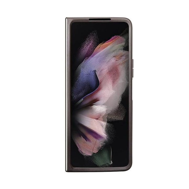 Guess odinis 4G Triangle Strass dėklas Samsung Galaxy Z Fold 5 - rudas