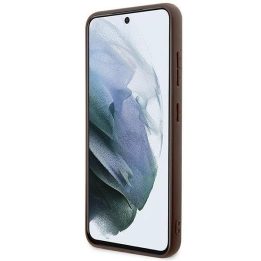 Guess GUHCS23S4GMGBR S23 S911 rudos/rudos spalvos deklas 4G su dideliu metaliniu logotipu