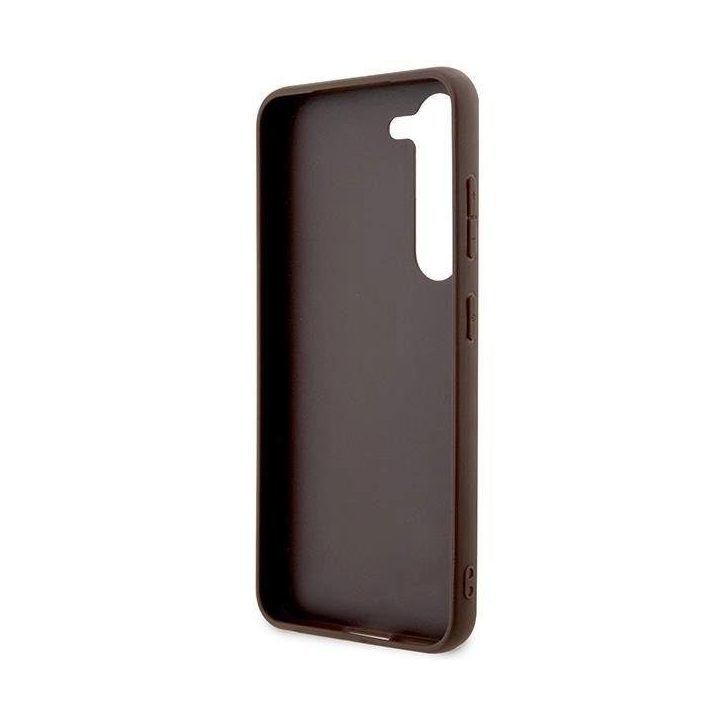 Guess GUHCS23S4GMGBR S23 S911 rudos/rudos spalvos deklas 4G su dideliu metaliniu logotipu