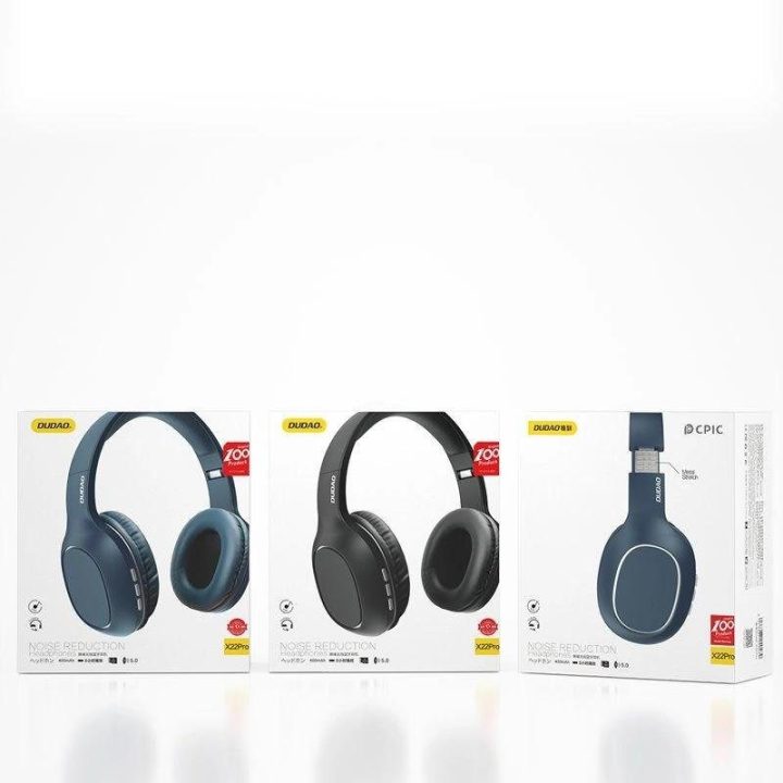 daugiafunkcinės belaidės Bluetooth 5.0 ausinės Micro SD kortelių skaitytuvas FM radijas juodas (X22Pro black)