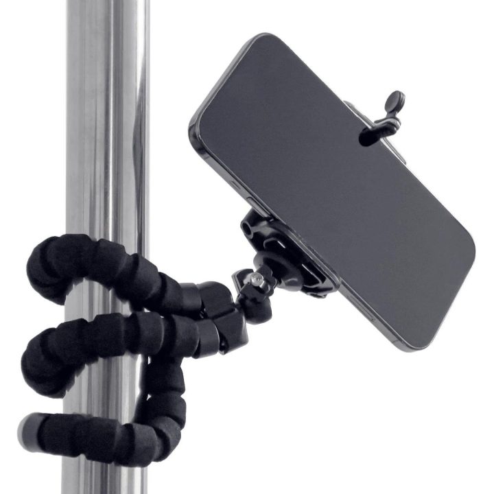 Trikojis telefonui ir asmenukių fotoaparatui su trikoju