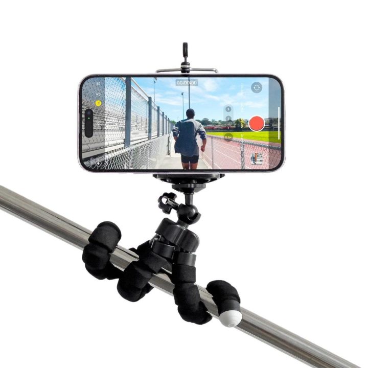 Trikojis telefonui ir asmenukių fotoaparatui su trikoju