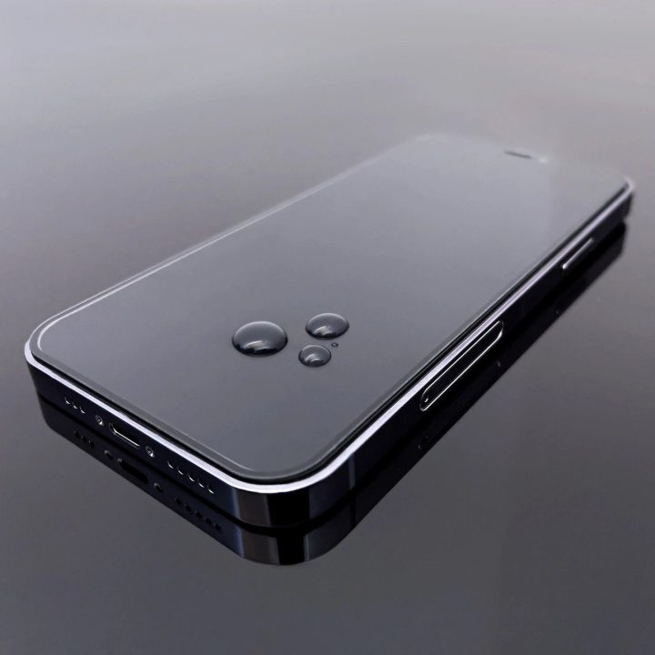 Ilgaamžis pilnai klijuotas grūdintas stiklas, skirtas Motorola G73 visam ekranui su rėmeliu - juodas