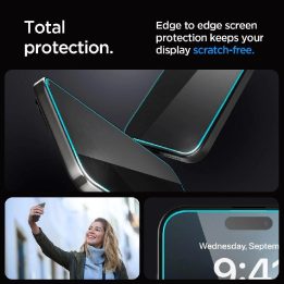 SPIGEN GLAS.TR EZ FIT GRŪDINTAS STIKLAS IPHONE 15 PLUS PRIVATUMAS