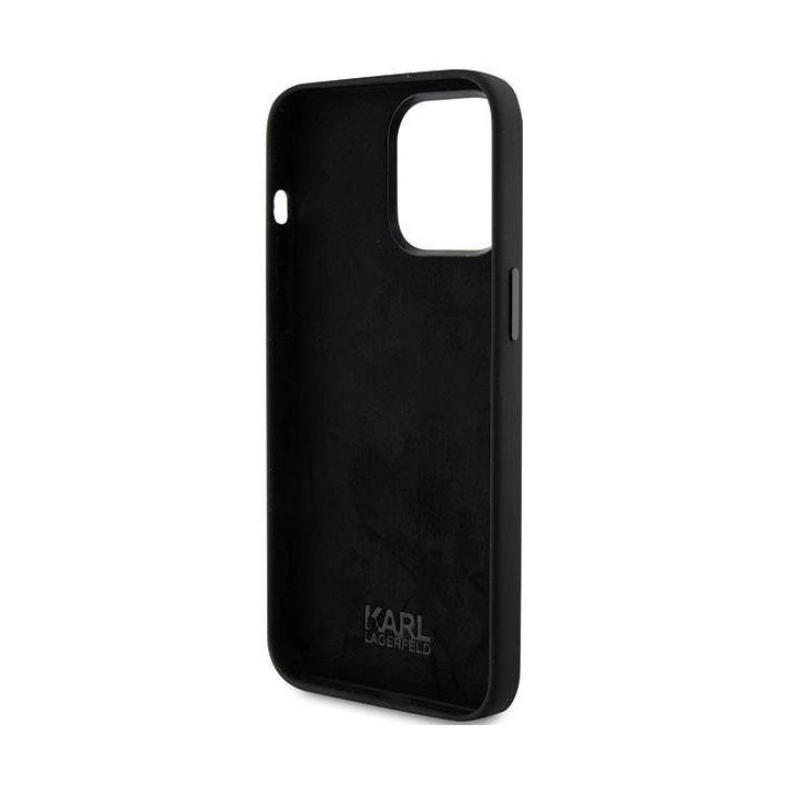 Dėklas Karl Lagerfeld Silicone Choupette Metalinis smeigtukas iPhone 15 Pro Max - nuotraukos