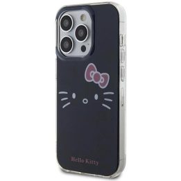Hello Kitty IML Kitty Face dėklas iPhone 15 Pro - juodas