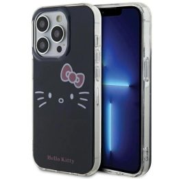 Hello Kitty IML Kitty Face dėklas iPhone 15 Pro Max - juodas