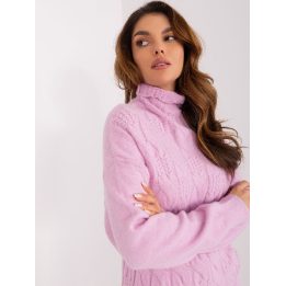 Šviesiai violetinis megztinis