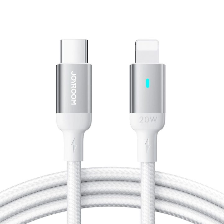 USB C - Lightning 20W A10 serijos kabelis 1,2 m, baltas (S-CL020A10)