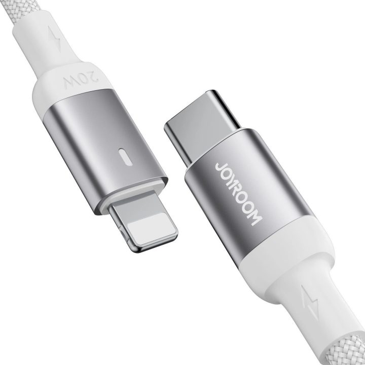 USB C - Lightning 20W A10 serijos kabelis 1,2 m, baltas (S-CL020A10)